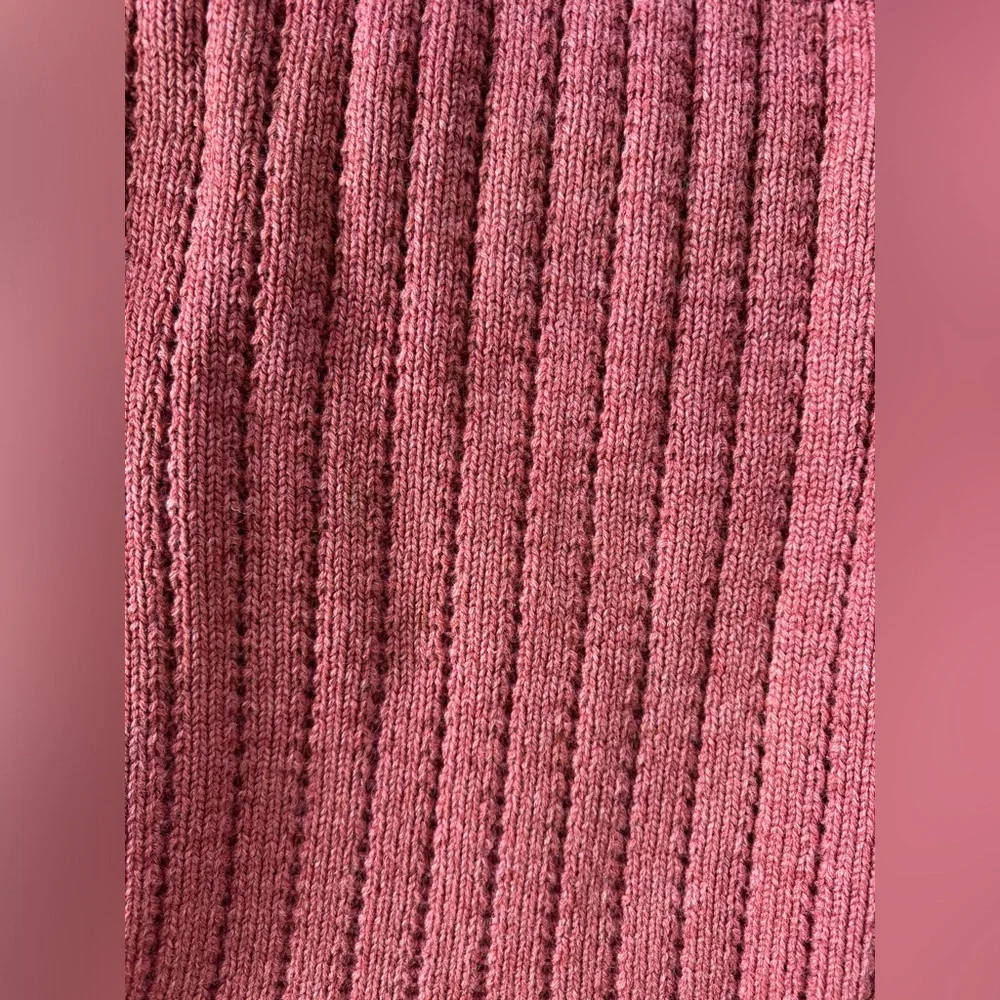Vintage Rose Cable Knit Sweater - Picture 4 of 15
